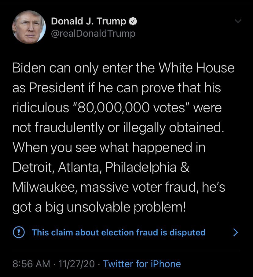 Who wants to inform #DiaperDonald that's not how this works?
Only the most mentally deficient lame duck in the history of the United States would post such bullshit. 
Right? #DiaperDon