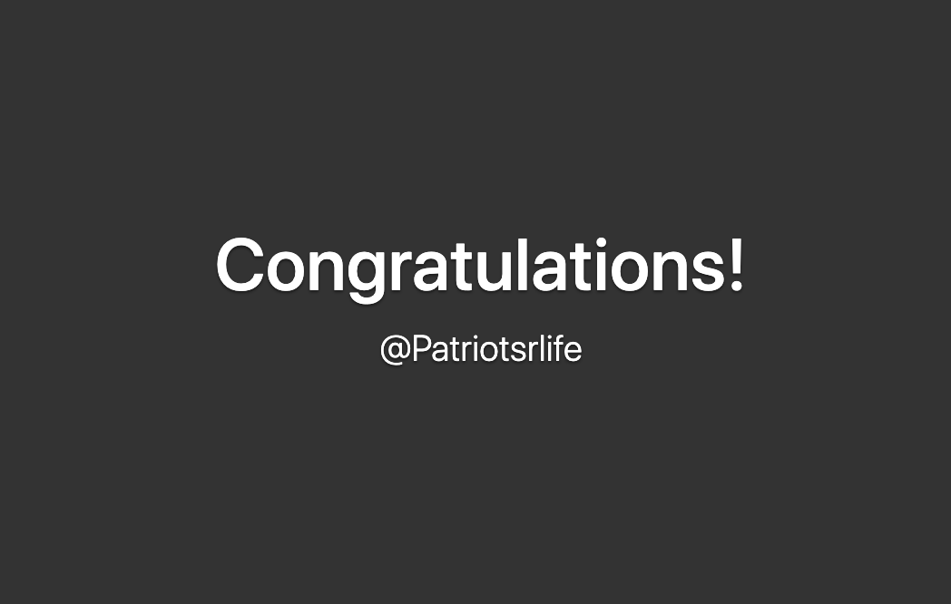 TheQ_gaming's tweet photo. Congratulations to @Patriotsrlife for winning the $25 dollar Amazon gift card giveaway! 

Thank you to everyone who entered, and you can expect more giveaways like this in the near future! https://t.co/WLNViyhHOK