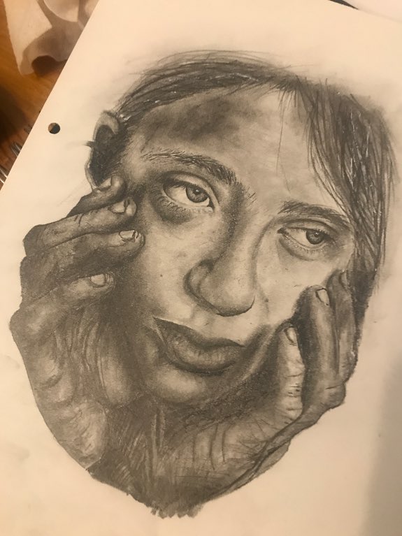 StCatsAr1's tweet photo. My AS Art & Design class continue to blow my mind....Stunning work Girls#art https://t.co/xSLvsDFE96