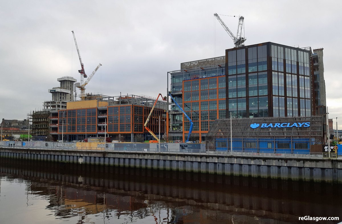 reglasgow_web's tweet photo. Tradeston transformation – work progressing at the Barclays campus in Glasgow. The first office buildings are due for completion in 2021. https://t.co/ONkQCNS9X2