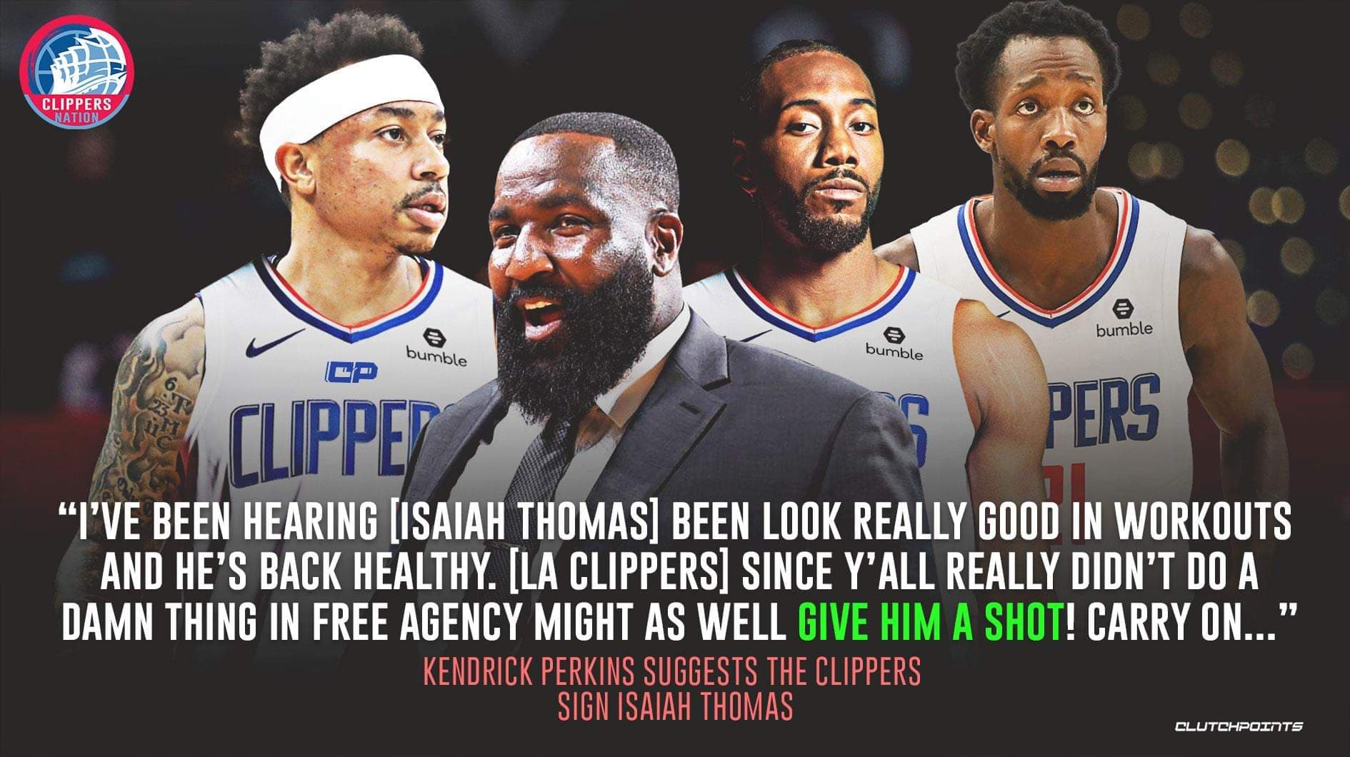 Clippers Nation on Twitter: "Clippers Nation, should we give Isaiah Thomas  a shot? ðâ¦ "