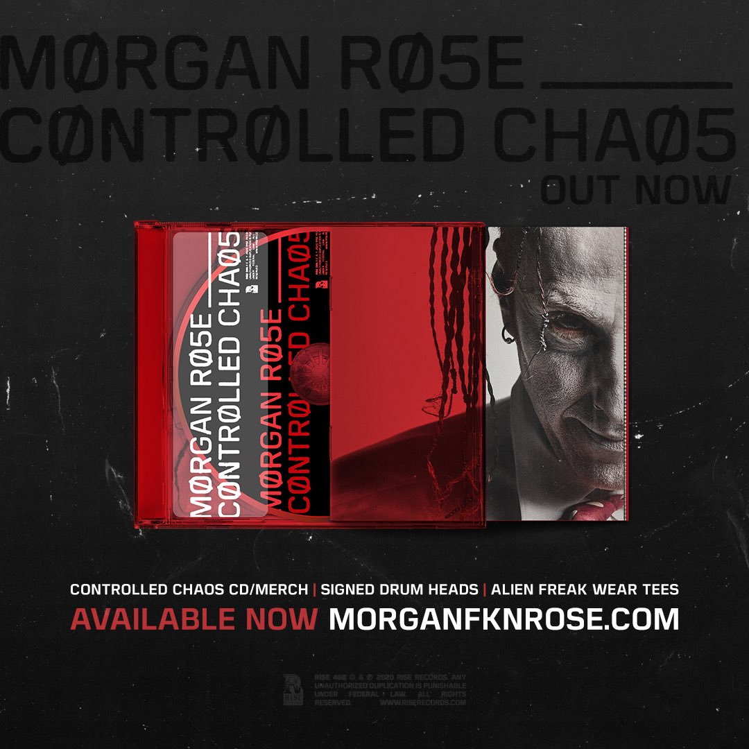 alienfreakwear's tweet photo. NEW ALBUM: CONTROLLED CHAOS
The Debut Solo EP from Morgan Rose
Available EVERYWHERE now!
https://t.co/7Ymtjt5G7j
Merch / Music / Signed Drumheads / Alien Freak Wear Tees at https://t.co/YDxxI3c3mY
#newmusic #controlledchaos #morganrose #alienfreak #alienfreakwear #sevendust https://t.co/x4sdm0dLFo