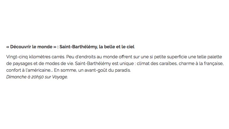 PierreBrouwers's tweet photo. Retrouvez le film "Saint-Barthélemy" dans la sélection TV du @quot_tourisme ! Lien : https://t.co/6iq6SLxj40

Le DVD du film est également disponible dans la collection DVD Guides sur le site https://t.co/13IQvjI2nF #saintbarth #saintbarthelemy #ile #TV #StBarths #article #voyage https://t.co/WqYRWkfJQz