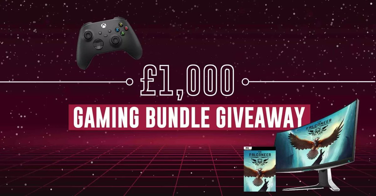 WiredP's tweet photo. 🎁 It is the season for giving 🎁 

And thanks to the generosity of @GameByteHQ and @Alienware
you can bag this wonderful 34 inch gaming monitor, as well as a brand new controller and copy of #TheFalconeer 

🦅 https://t.co/WqfVEUpJYg https://t.co/WFWeifsZMA