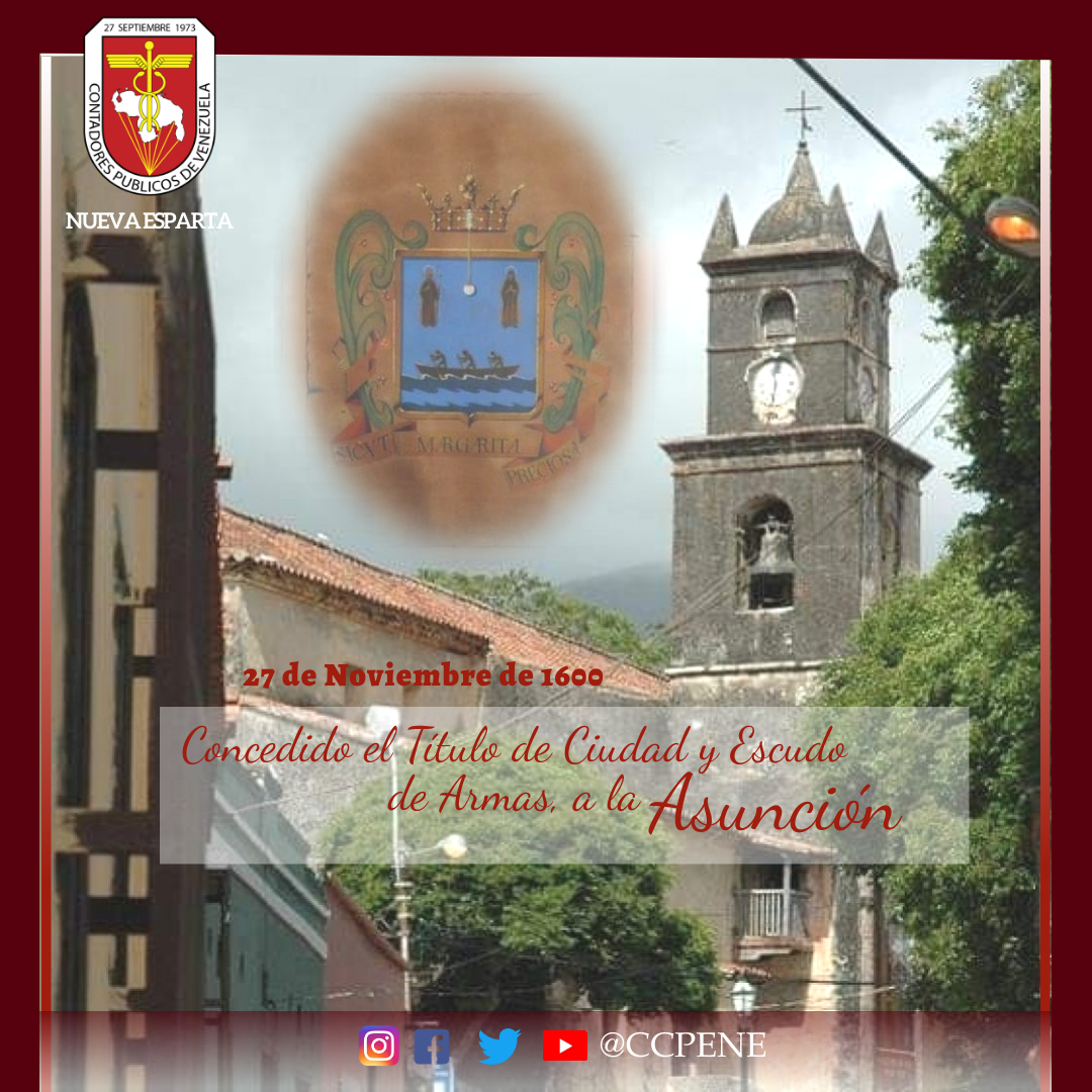 CCPENE's tweet photo. Hace 420 Años, la Ciudad de la Asunción, le fue concedido el titulo de Ciudad y Escudo de Armas, fecha significativa para el Pueblo Asuntino, a quienes hacemos llegar nuestras Felicitaciones.
#CCPENE #EscudodeArmas #CiudaddelaAsuncion #Efemerides #SomosGremio #Somospiezaclave https://t.co/sUpaOOwjns