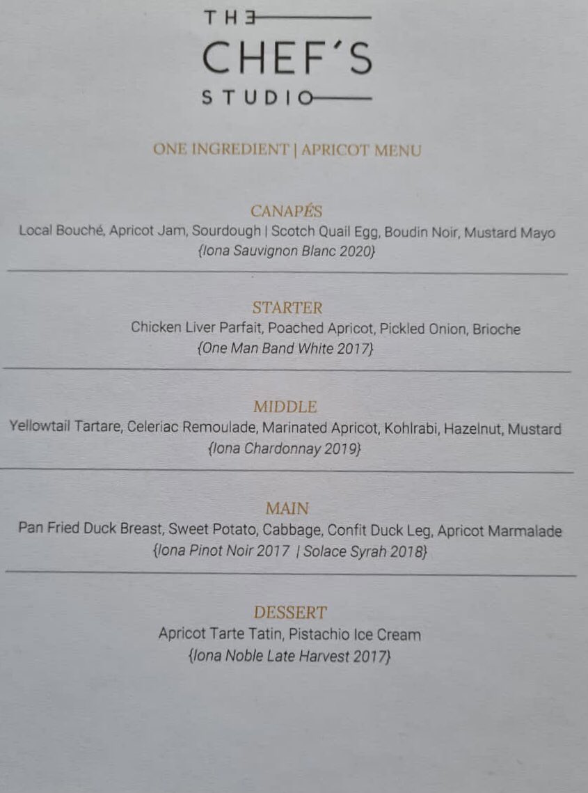 IonaWines's tweet photo. With @MattManningChef @ChefStudioCT for a #OneIngredientOnly #Apricot menu. Each course paired with @IonaWines #ChefStudioCT https://t.co/hDQYIb4Vk7