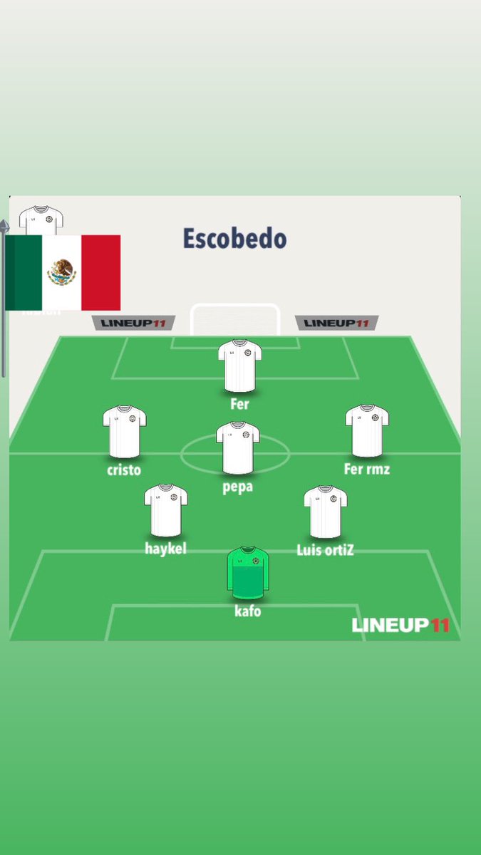 RealEscobedo_FC's tweet photo. La alineación del día de hoy!
#Tiemblajuarez🥱 https://t.co/EaTiTddeWF