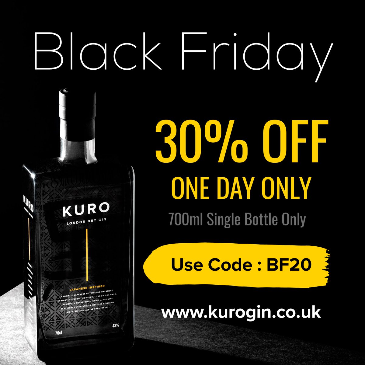 We must be MAD! For one day only get 30% OFF our signature gin. Ends midnight tonight. GO GO GO !! 
——————————————————
#blackfriday #offers #promo #sale #onedayonly #megasale #gin #gindeal #ginpromo #promotion #xmasoffers #blackfridaysale #blackfridaydeals #blackfriday2020