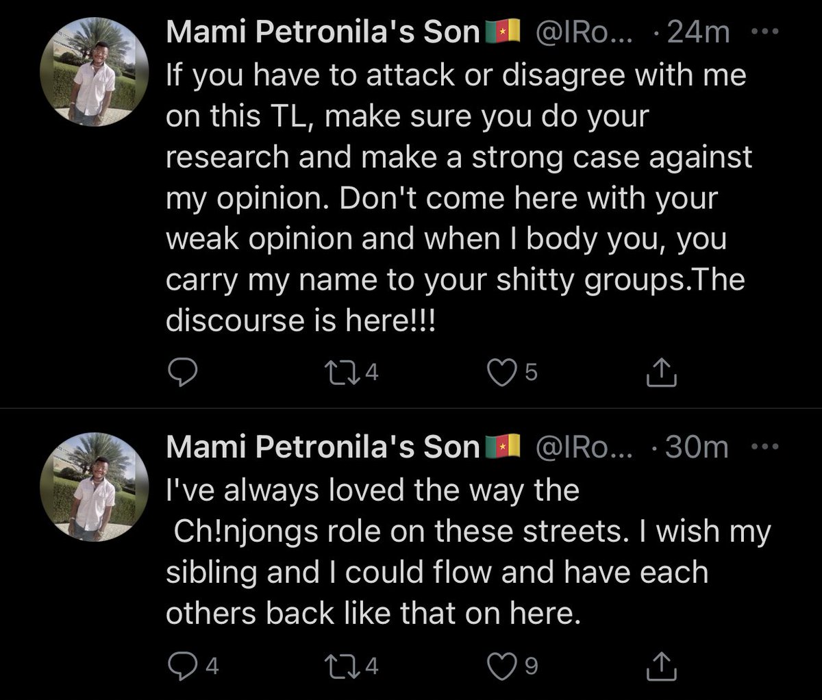 Li_Dady's tweet photo. @IRodriguealves 
He says @ some point, he wanted to block @aaichatou1 cuz of her “Men are Scum” diary. Still loves the app &amp; enjoys how the Ch!njong role. 
He expresses his respect for @your_favoriti &amp; still believes p’pl low key hates on her just as he did 4 @komfanny back den. https://t.co/xmBcIkPuHL