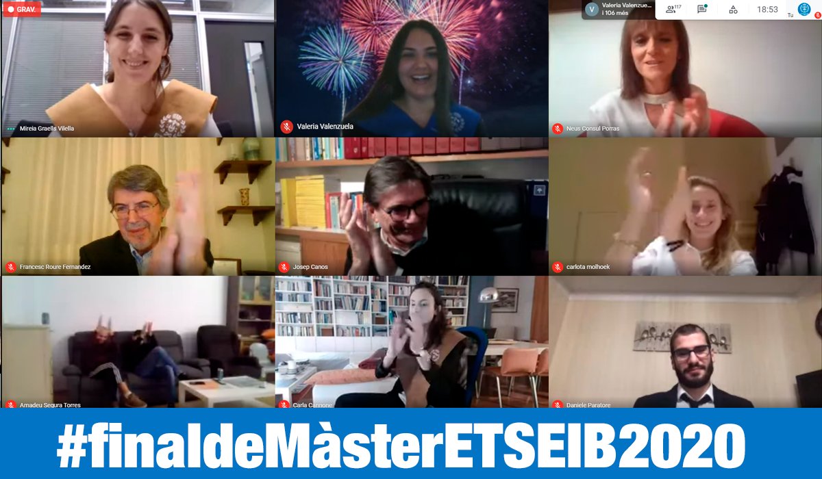 👏L'Escola dona les gràcies a tots els que han fet possible aquest esdeveniment

#finaldeMàsterETSEIB2020 #enginyeriaindustrial
