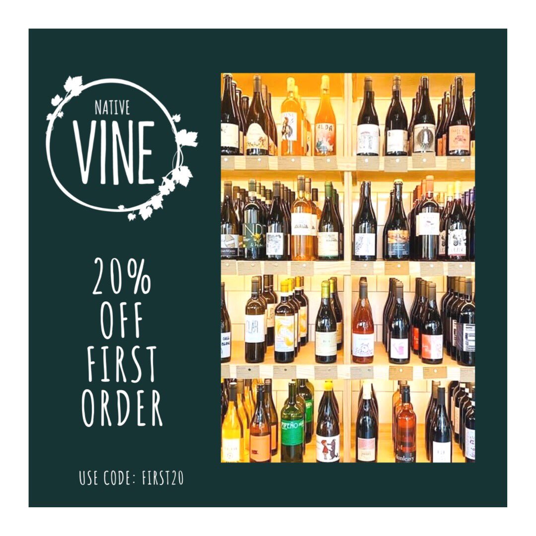 We’re offering 20% off your first online order! And we’re now delivering across the UK! Head to nativevine.co.uk and use the code: FIRST20 
•
#blackfriday #blackfridaysale #blackfridaydeals #blackfridaywine #bristolwine #ukwine #organicwine #naturalwine