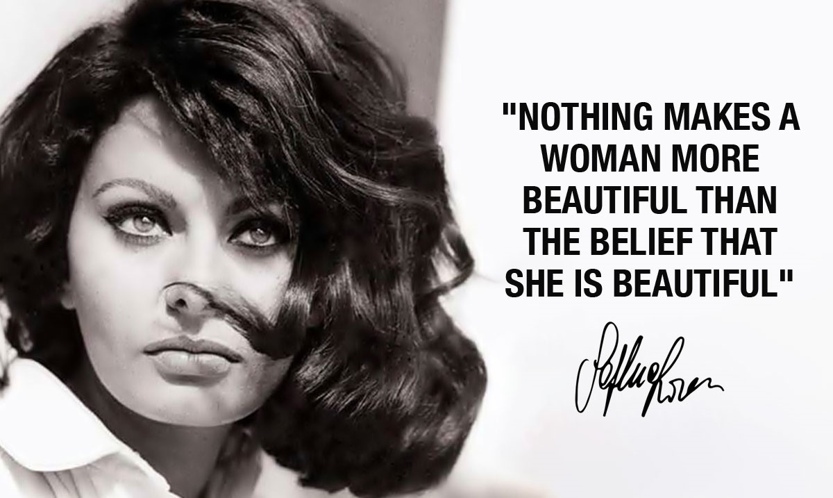 "Nothing makes a woman more beautiful than the belief that she is beautiful" - Sophia Loren

  #SophiaLoren tlccotswolds.co.uk