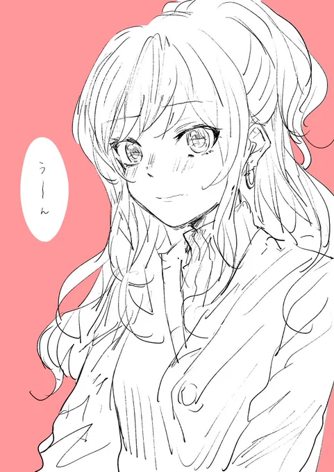 手癖で描いた今井さん 