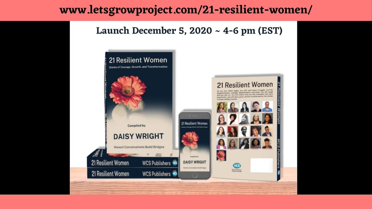 TaranumNKhan's tweet image. Join us: Virtual Launch - Dec 5,~ 4:00-6:00 pm EST
letsgrowproject.com/21-resilient-w…
#LetsGrowPro #MakeTheWay #Gratitude #Leadership
#21ResilientWomen #LetsGROWProject #Author #Newcomer #ImmigrationMatters #Career #CareerStory #CareerPro #resilience #femaleleadership  #growth #writing