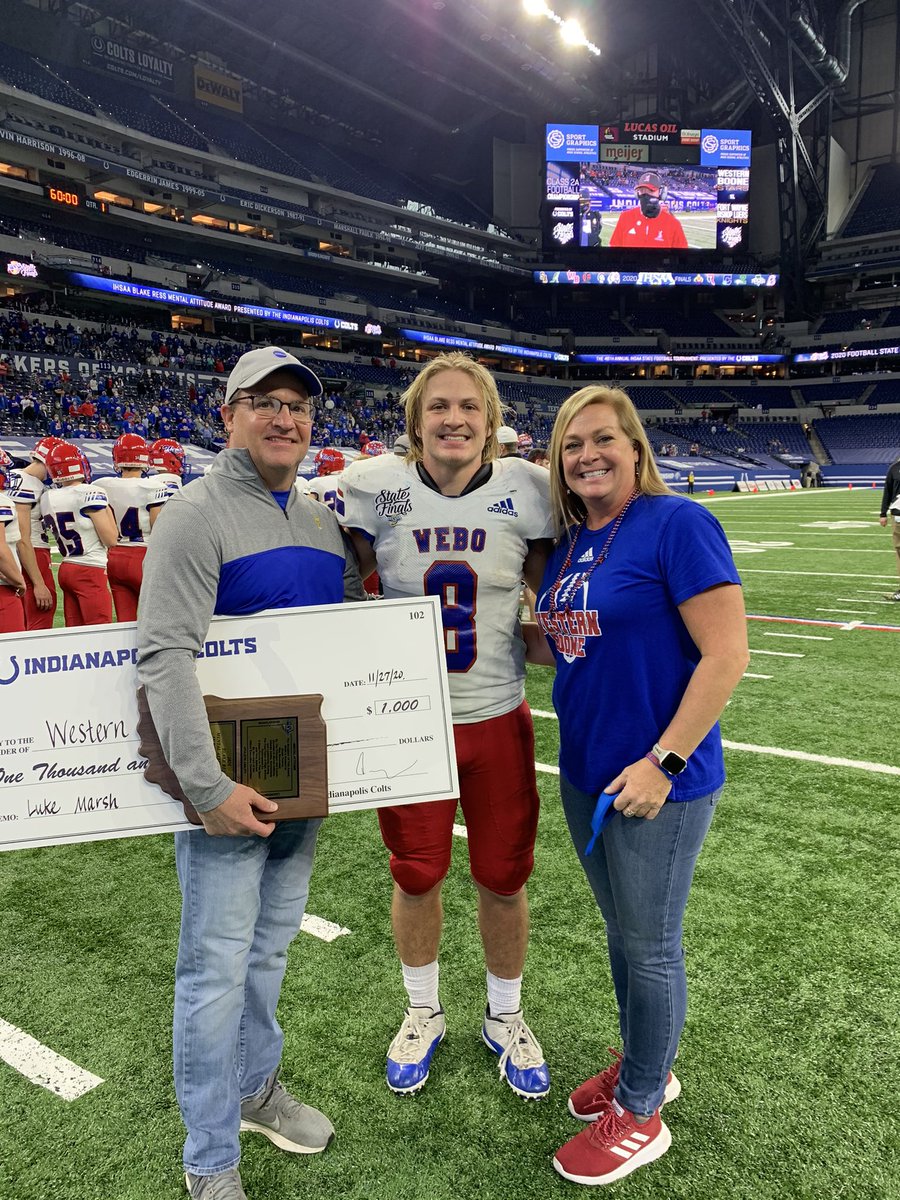 Luke Marsh win the Mental Attitude Award! <a href="/IHSAA1/">IHSAA</a>