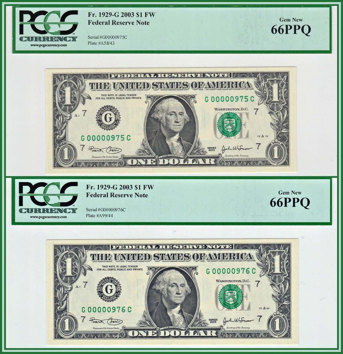 Apex_Collecting's tweet photo. Consecutive 3-digit low serial numbers in very high grade 😍😍
00000975
00000976
#lowserials #lownumbers #3digits #series2003 https://t.co/XsW5oqUi3m