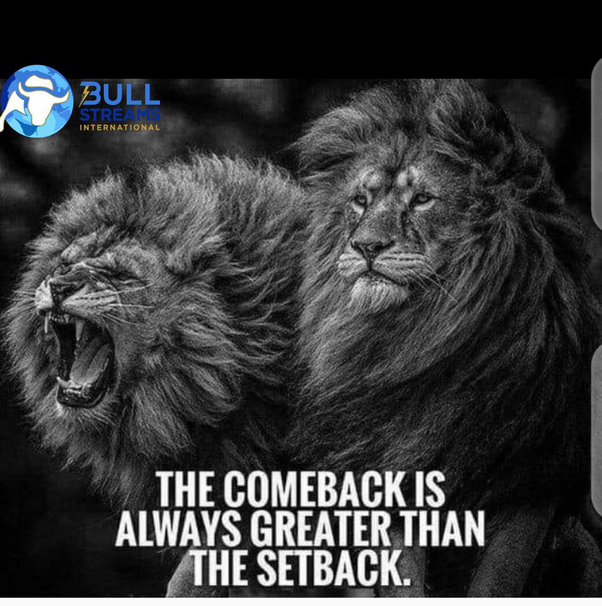 BullStreams's tweet photo. THE COMEBACK IS ALWAYS GREATER THAN THE SETBACK.
#forex #forextrader #forexmarket #bloomberg #blooming #investment #forexlifestyle #forexmoney #money #fx #forexmentor #bsi #forexinternational #forexmemes #forexsignals #forexprofit #fridaymemes #forexbillionaire #thankGoditsfriday https://t.co/mv978woiUA