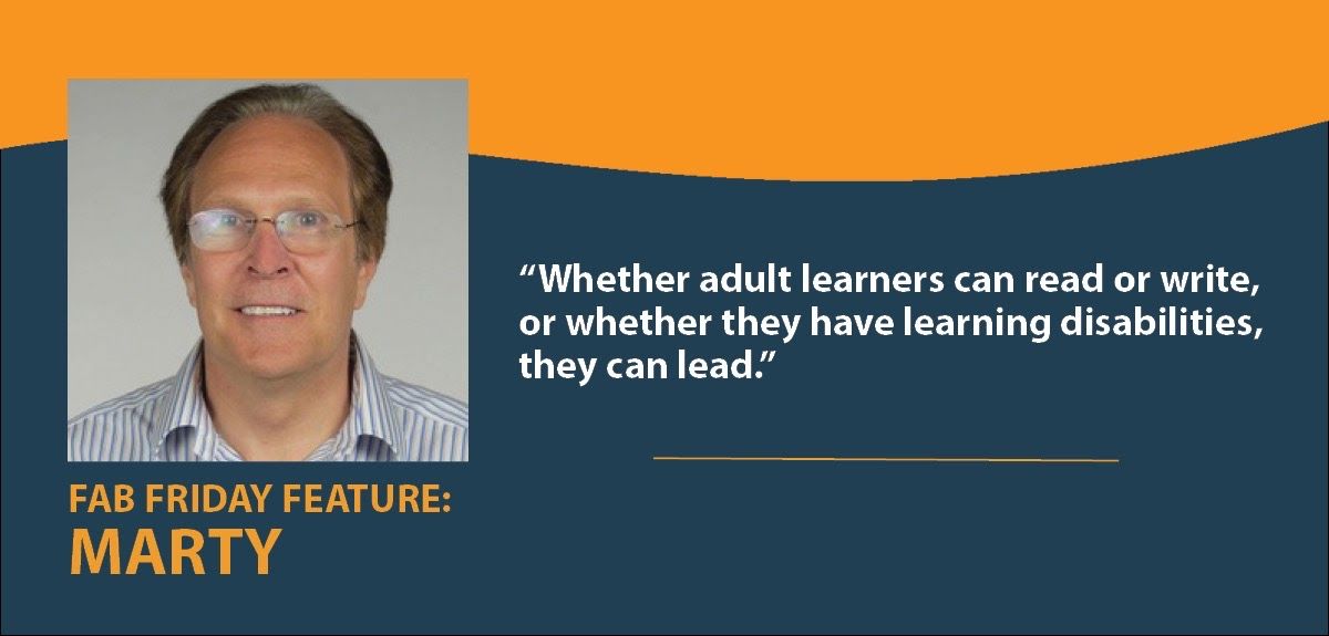 For 20 years, Marty has led VALUEUSA, an organization devoted to giving voice to #adultedu learners. His commitment started with his own experience as an adult learner when he sought help for a learning disability that made it difficult for him to use written text. #COABEHQ