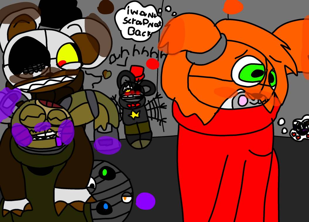 What do you think molten Freddy and scrap baby got up to after