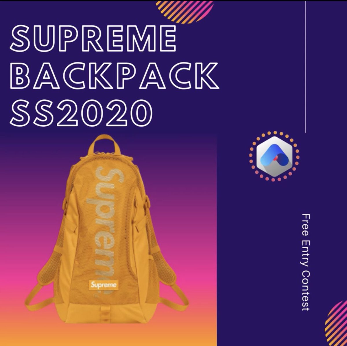 AceOffs's tweet photo. And Another One ❗️❗️❗️❗️

Play To Win This SUPREME SS20 Backpack FOR FREE💥

To be eligible to win:
1. Follow @AceOffs 🕹
2. Tag 3 friends on this post 🗣
3. Sign up/login at https://t.co/iyTtlZtLvB &amp; GO Play for Free❗️

Of course, Top Score Wins 🏆 https://t.co/zcHZDF1uqo
