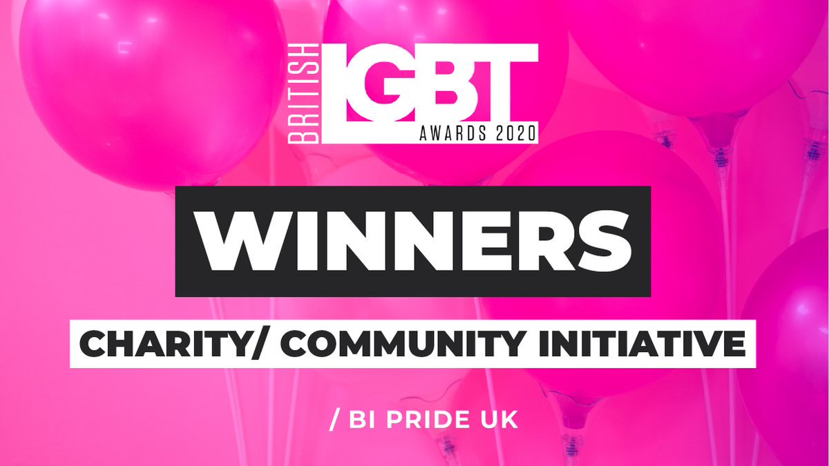 BiPrideUK's tweet image. We're absolutely delighted to announce ourselves as the Charity of the Year at the @BritLGBTAwards! What a wonderful sprinkle of bi brilliance to a very strange year. Let's celebrate! 🙌 #bi #pan #lgbtawards
