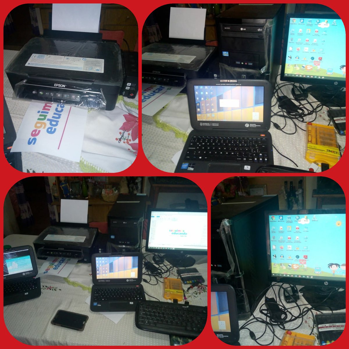 Dando solucion con @cindy_pame13 alguno equipos que estaban dañados de la Escuela 4736 Tuyunti Aguaray.  Reparamos y donamos algunos repuesto. <a href="/SaltaConectados/">Seguimos Educando</a> @MaggieRuizV <a href="/JoanaChocobar/">Joana Chocobar</a> <a href="/arredesjavier/">arredes javier</a>