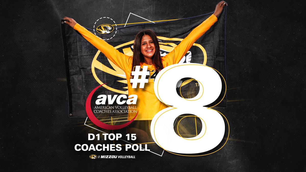 MizzouVB's tweet photo. #Mizzou maintains top 10 ranking all fall &amp; checks-in at #️⃣8️⃣ in the final poll of the season❗️

See ya in the spring, Tigers fans 😤

#MIZ | #ShowMe 🐯🏐 https://t.co/QTjKmXwalQ