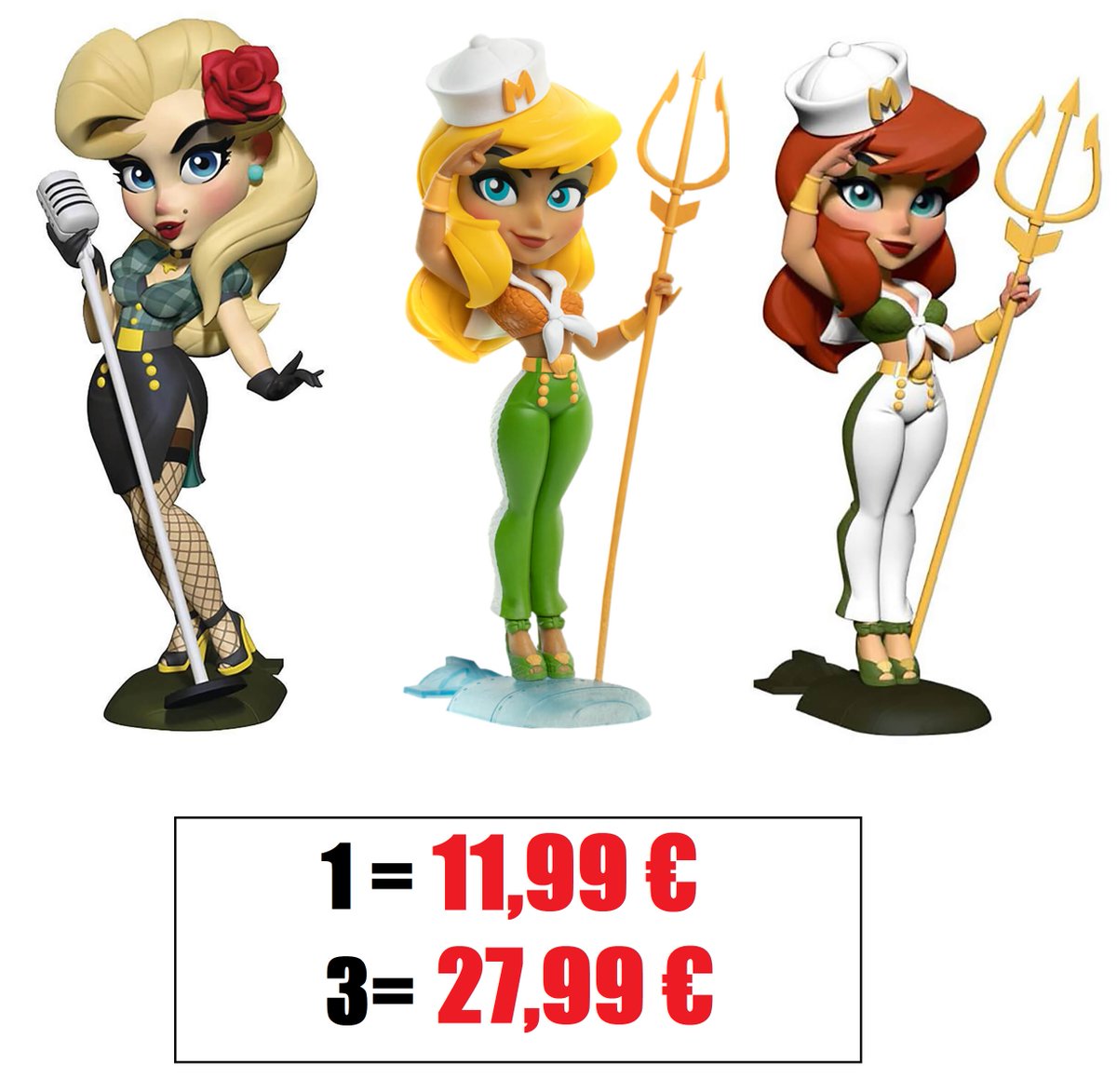 JusteTomy's tweet image. Comment ne pas craquer à ce prix 😍
Figurines  DC Bombshells (18cm) à 11,99€ et 3 pour 27,99 €
► jvdeal.fr/d6754 ◄
#dcbombshell #mera #bombshell #collector #bonplan