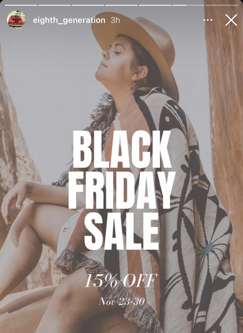 Everything at Eighth Generation 15% off!  https://eighthgeneration.com/&nbsp;