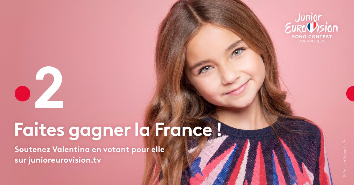 famarchal's tweet image. Soutenez @ValentinaOff_ à l’Eurovision Junior !
A partir de maintenant, et jusqu’à dimanche 29 novembre à 20h, connectez-vous sur junioreurovision.tv puis cliquez sur VOTE et choisissez 3 pays dont la France !
C'est gratuit et il est possible de voter plusieurs fois !