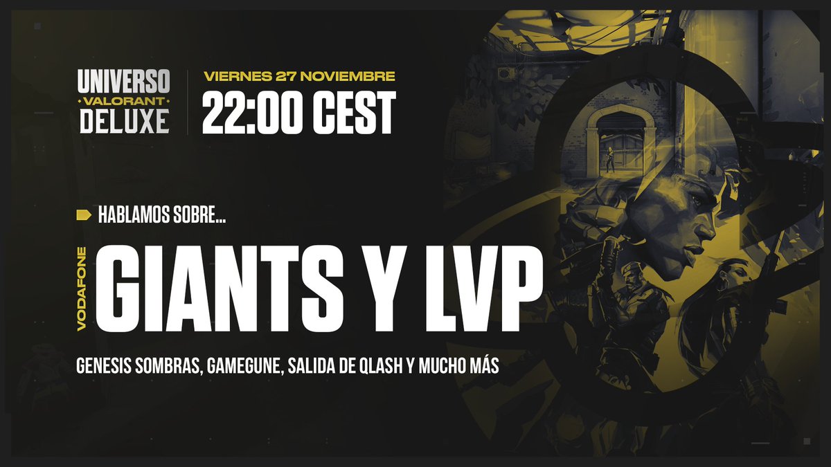 univalorant's tweet photo. ¡ESTA NOCHE SE VIENE! 🙌

Tenemos mucho que hablar y buenos invitados para ello: @ulisesprieto y @sikak0

➡️ A las 22:00 en https://t.co/mxRcx9LRFJ

Hablaremos sobre lo ocurrido con @GiantsGaming y @LVPesVALORANT, las semis de @Gamegune, #GenesisCupsRadiants y mucho más 👀 https://t.co/vdH0GzN9zR
