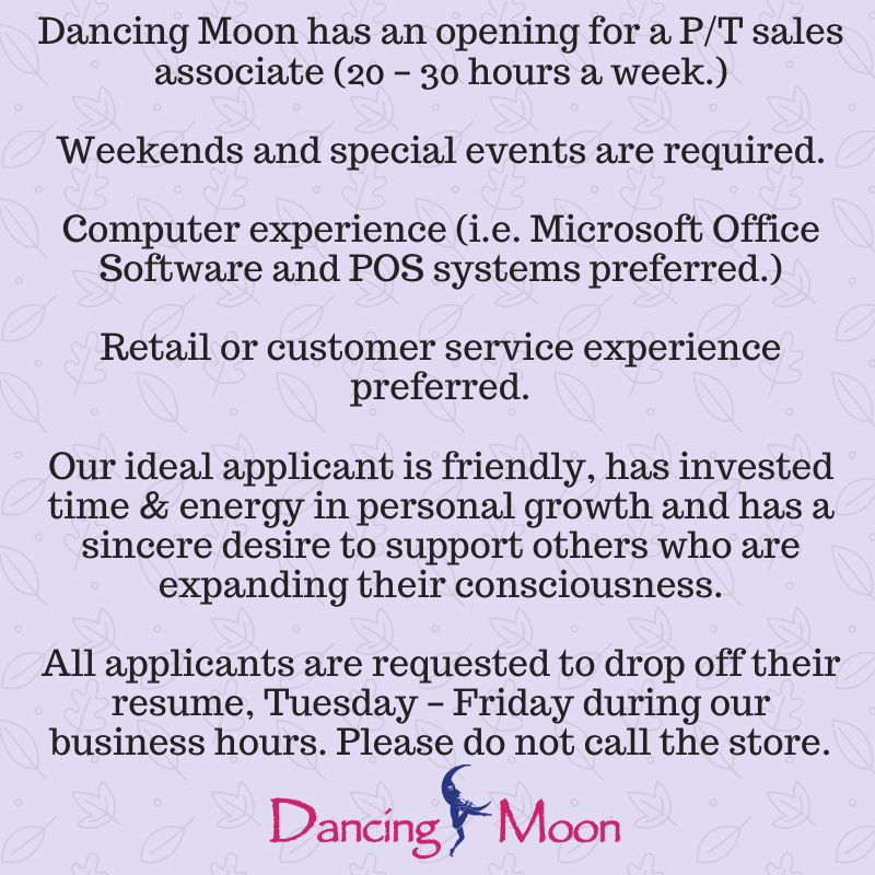 DancingMoon1990's tweet photo. If you are interested, please drop off your resume. Please do not call the store. https://t.co/x4gLZWATB2