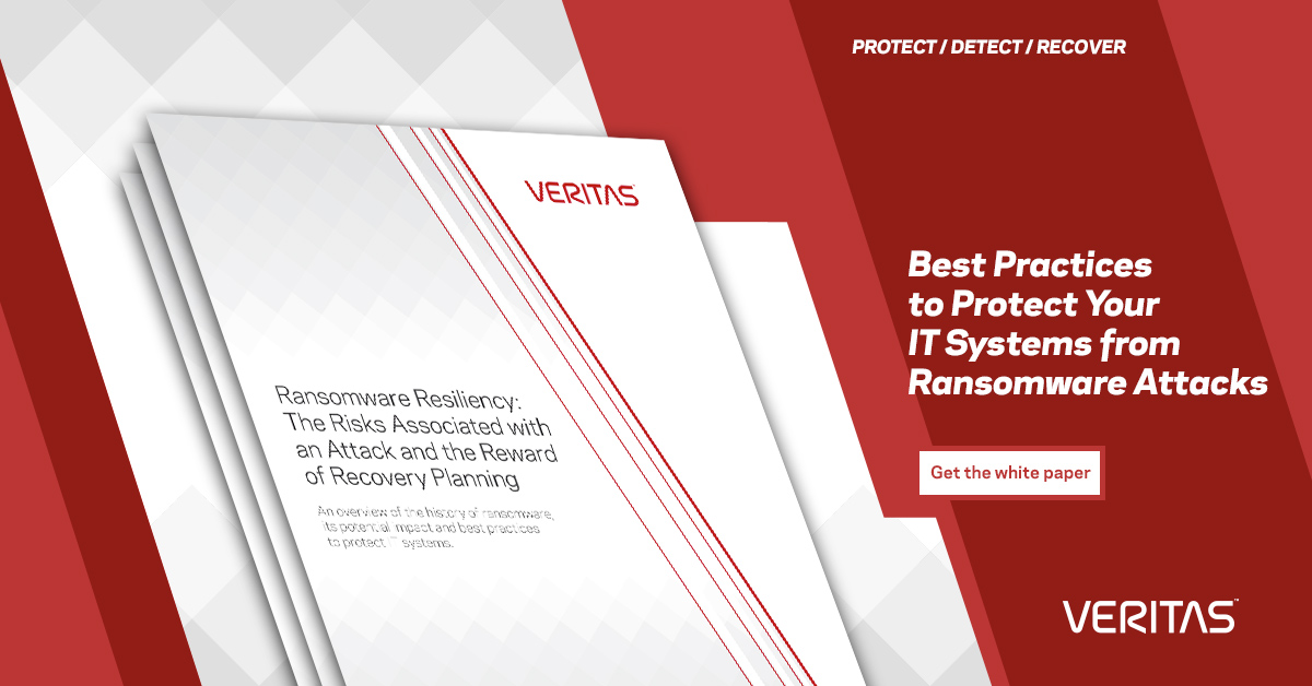 VeritasTechLLC's tweet photo. Ransomware attacks are on the rise. Learn more about the potential impact of #Ransomware and best practices to protect IT systems: https://t.co/LsrR1S71eB https://t.co/dJ7FqyvjPX