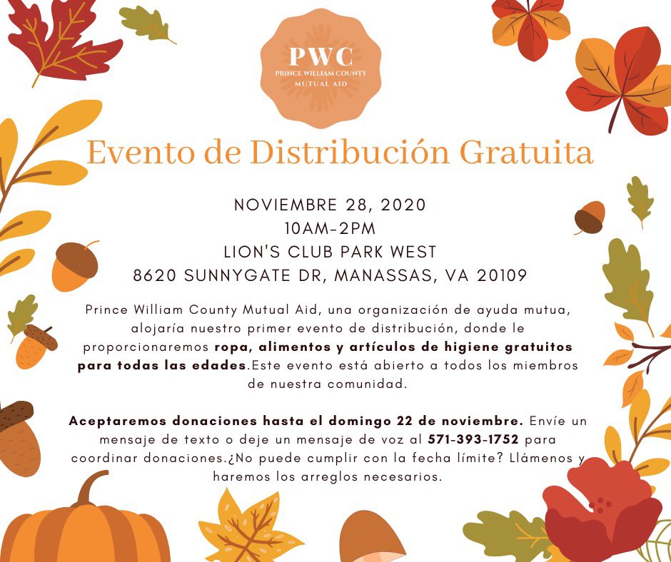PWCMutualAid's tweet photo. Our distribution event is TOMORROW!!! This is open to all members of the community. If there’s something ya need, get it, something you can give, give it!

Thank you to our community members that donated and a BIG thank you to @PWFoodRescue for supporting with 200 food boxes! https://t.co/A1p4WX7ETp