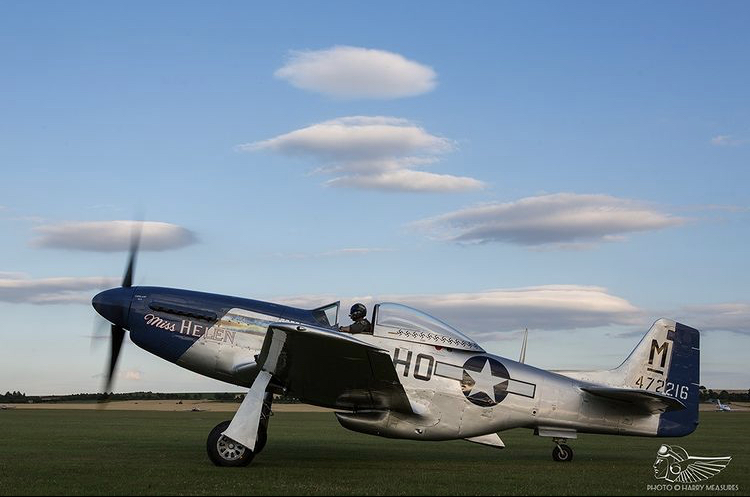 MissHelenP51's tweet photo. Fan Friday : Repost from @vintageaviationecho⁣
⁣
“Ed Shipley taxies Miss Helen at Duxford following an evening practice with the Horsemen Acrobatic Team.”⁣

#northamerican #p51 #p51d #mustang https://t.co/65bNEZaDHH