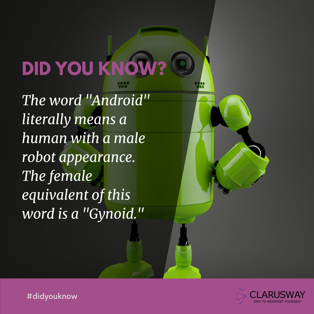 cw_aws_devops's tweet photo. The word "Android" literally means a human with a male robot appearance. The female equivalent of this word is a "Gynoid."

#techcareer #itcareer #ittraining #codingbootcamps #awscertifieddeveloper #itjobsearch #likesforlike #characterdesigner #requestsopen #referencesheet https://t.co/qRbxL8L7TQ