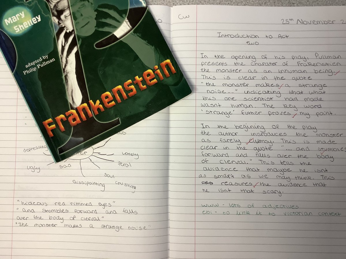 TMA_School's tweet photo. Some frightfully great class work seen in English...poems and monsters! #scareschool #scarilygood https://t.co/NukRjFdbto
