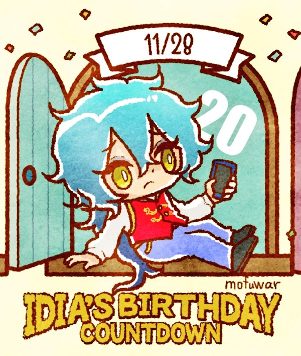 誕生日まで後、20日…?
(どこかのランドの従業員服なイデ氏)
#ツイステファンアート 