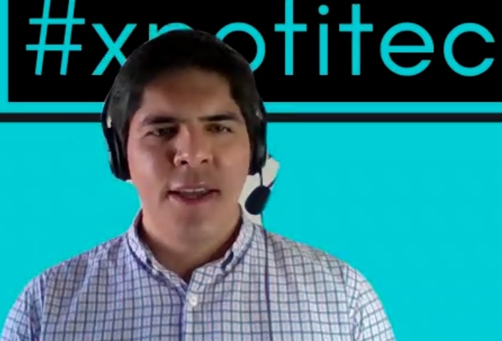 soyfitec's tweet image. Profesor y estudiantes presentando en #XPOFITEC // #SoyFitec