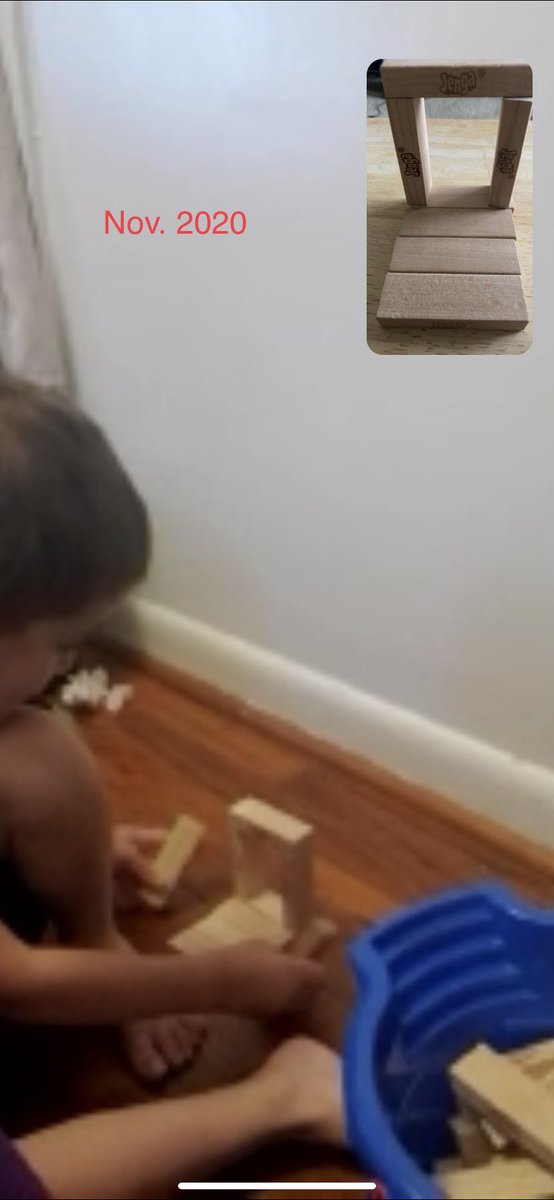 DLMartin34's tweet photo. @JENGA My grandson loves to build blocks. It’s one of our most fave things to do.
1st pic is Feb 2020 & 2nd pic is Nov 2020. Creating precious memories by building blocks with a video chat. #Jenga #GrandsonSpencer #PlayingBlocks #ThinkOutsideTheBox #WaitForMeNannie #MyBestBoy https://t.co/8ernVTqXWq