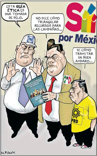 epigmenioibarra's tweet photo. Escandalizados. Cartón de @fisgonmonero https://t.co/zMhDF80j4X