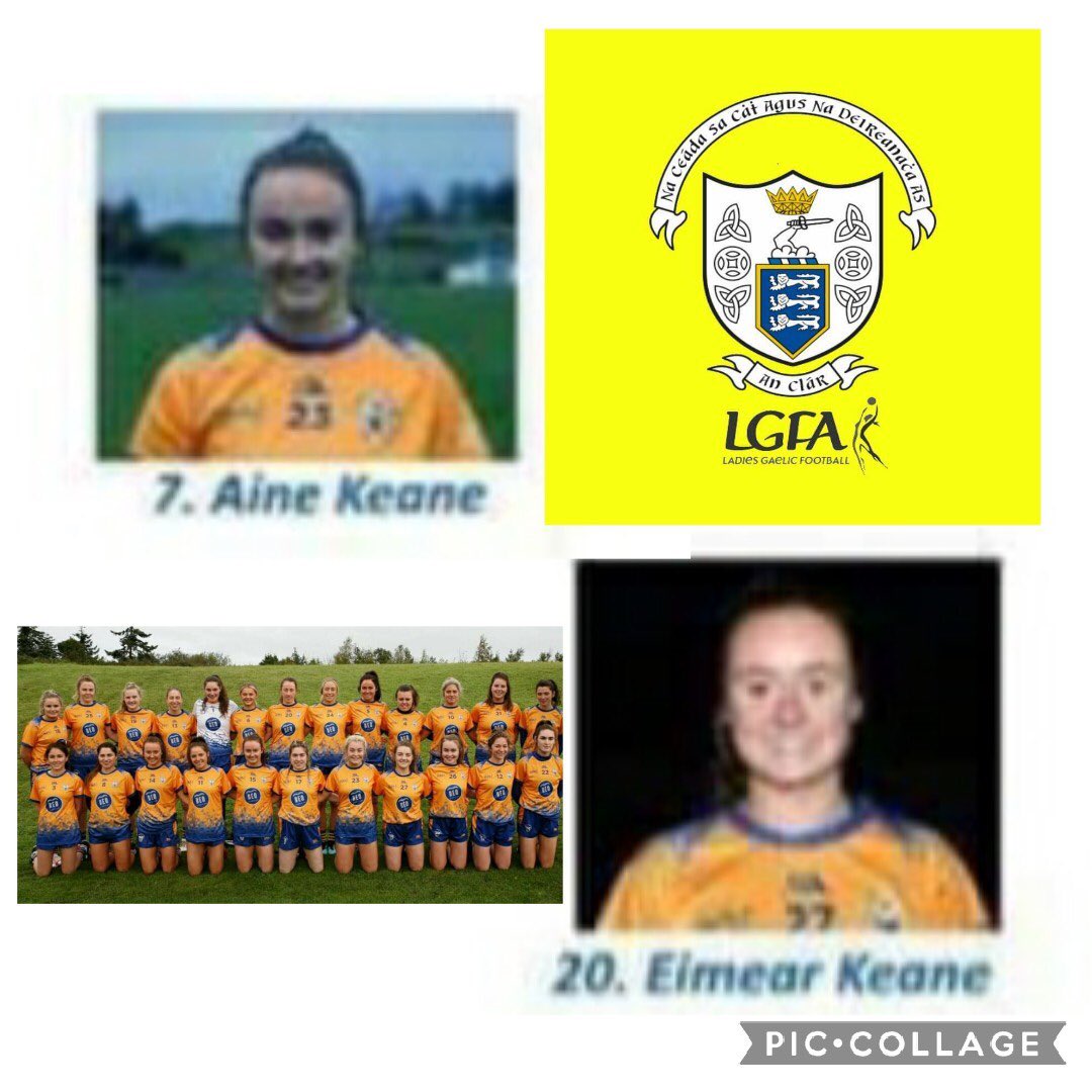 Huge day tomorrow for Clare football!! Best of luck to our very own Aine and Eimear keane and all <a href="/Clarelgfa/">Clare LGFA</a> tomorrow who take on Meath in the intermediate all Ireland semi final 💪🏼 Up the banner!
