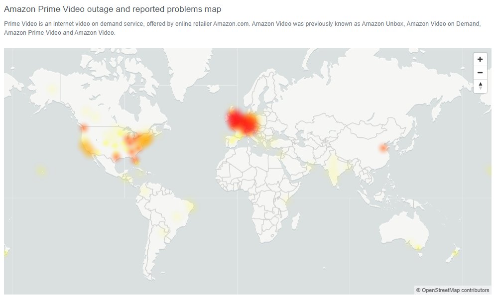 WebsiteCrashes's tweet photo. Amazon Prime Video issues and crashes at 7:56PM 11/27/2020 UTC! Website shows ~1,250 error reports! Retweet to spread awareness to other people!
Site i used: https://t.co/aUXeI291t6
#AmazonPrimeVideo
#AmazonPrimeVideodown
#AmazonPrimeVideooutage https://t.co/XJ6JV66Cl0