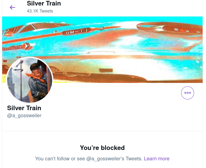 vecirex's tweet photo. @LangstrumpfPipo @a_gossweiler @WThurnherr @StopCovidCH @SRF @srfnews @StatSchweiz Die vernebelte #Vollknalltüte hat mich endlich blockiert - besser so als die Zeit mit so einem zu verschwenden. 

Schon bei #AGUR12-/#Contentmafia-Themen war das kaum auszuhalten - immer #AdHominem, völlig aggro. https://t.co/eLpnmdo9S0