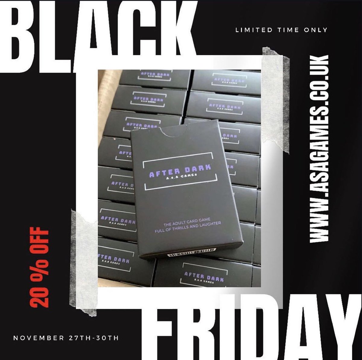 ASAGAMES_'s tweet image. OUR BLACK FRIDAY SALE IS HERE! 

20% off at the checkout on our website until Monday 30th November 23:59pm 😈‼️