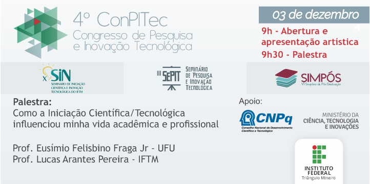 Vem ai 4º ConPITec.