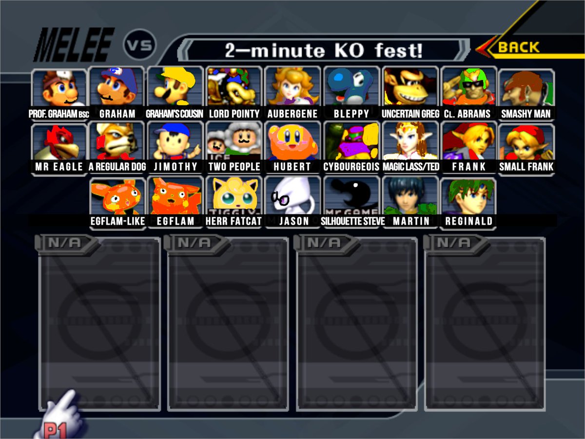if we want to save smash, all we have to do is take out the Nintendo characters