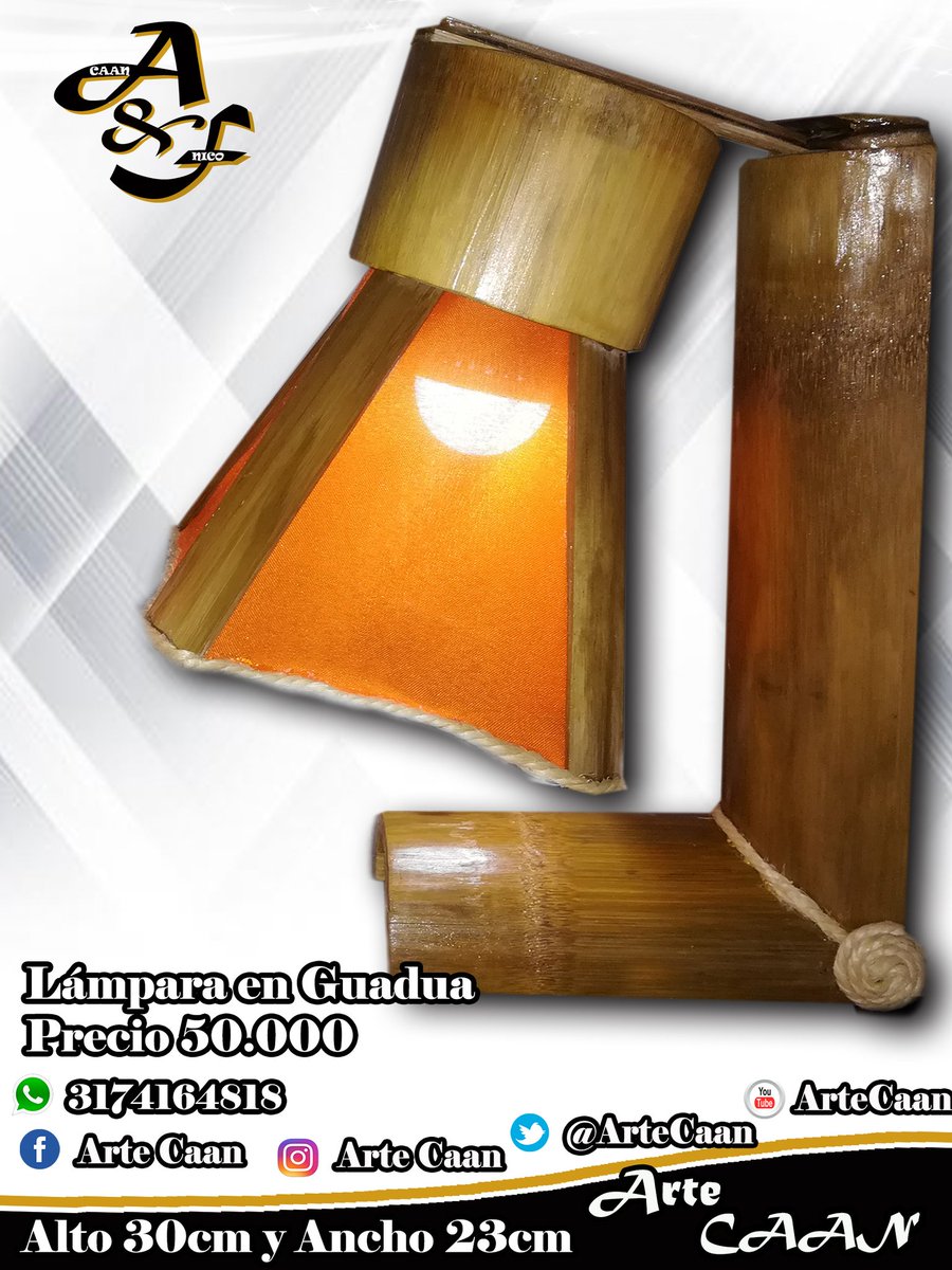 sanchez8966's tweet photo. Las mejores lámparas en guadua para decorar tu hogar, informes en el número 3174164818 y 3214273253 fabricante Mauricio Sánchez de ARTE CAAN y FOTO NICO #ArteCaan #artesania #FotoNico #FelizViernesATodos #FelizViernes #FelizFinDeSemana https://t.co/yIxmcbuStX