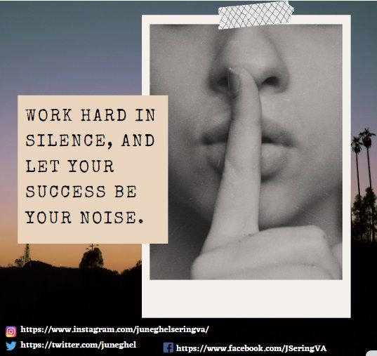 juneghel's tweet photo. Let your action speak louder than your words. We need to work physically by actions not by our mouth. We all need to focus on our work so that at the end of time we see trees bearing fruits. #VirtualAssistant #WorkinSilence #WorkfromHome #DJTVA https://t.co/U9TdB5K8na