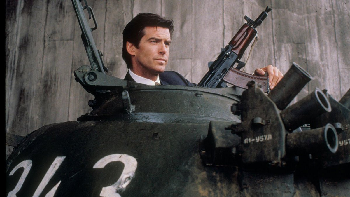 When we meet this Bond, he does crack some witticisms—but the rest of the escape sequence doesn't rely on clever conversation like in Goldfinger or ludicrous contraptions as in Moonraker. He shoots his way out. He runs and guns better than the troops chasing him, and wins.